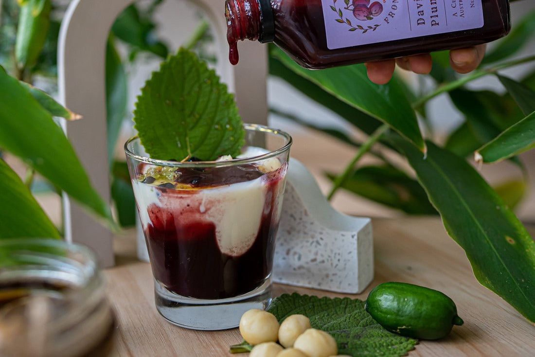 Bush Honey Davidson's Plum Yogurt and Native Berries - FINGER LIMES MELBOURNE