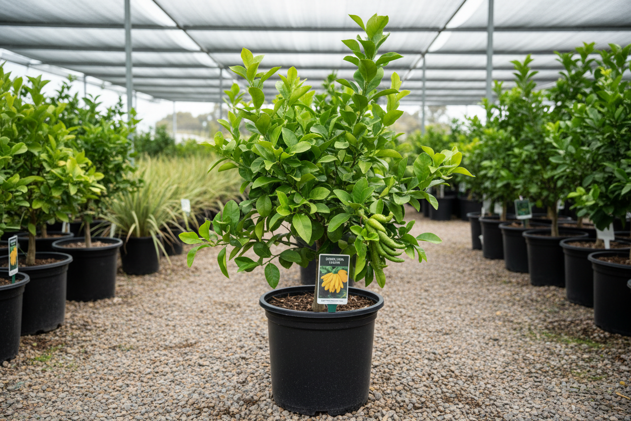 Buddha Hand Lemon Small Tree in 4L Pot