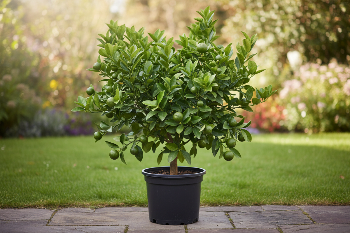 Lemonade Ground Lemonade Citrus Tree in Pot on Ground