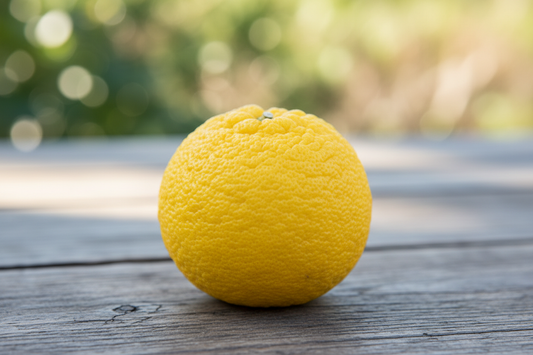 Ripe Yellow Japanese Yuzu Lemon
