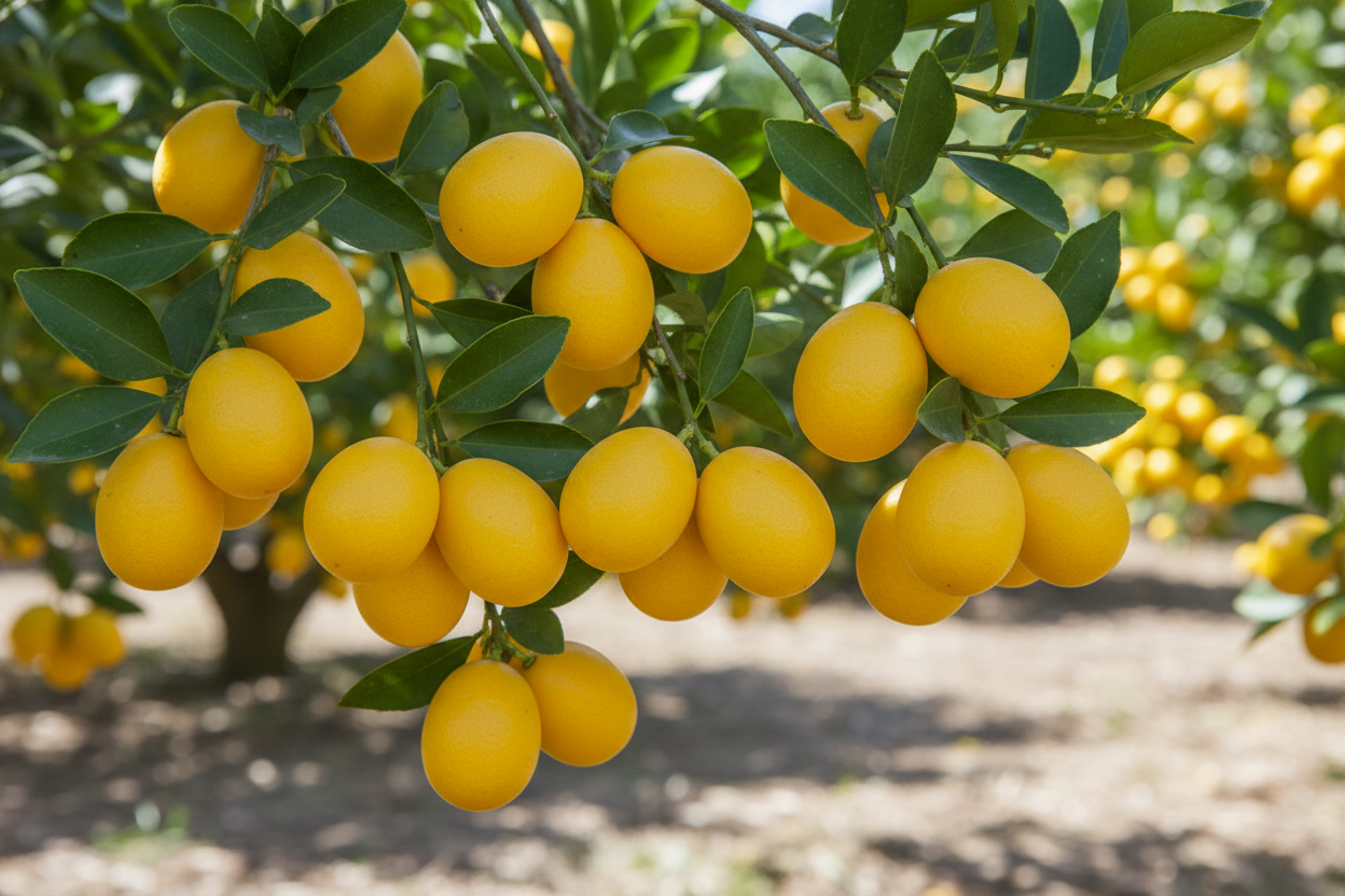 Sunrise Limes on tree
